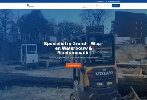 Hoevenaars Aannemersbedrijf - Website