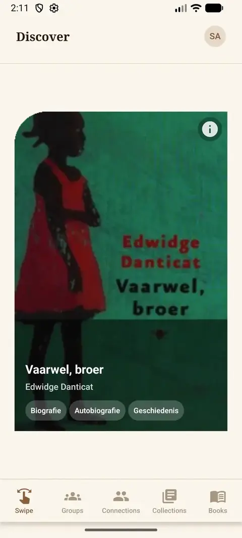 BookSwipe - Boeken-ontdek-app